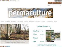 Tablet Screenshot of permaculture.co.uk